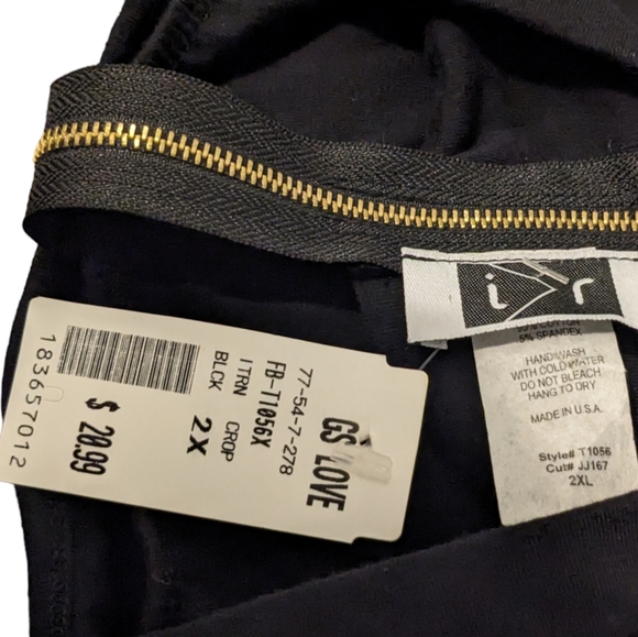 💥🆕 GS Love Black Crop Top 2X - Picture 3 of 3